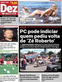 Capa do jornal Dez Minutos 10/05/2018