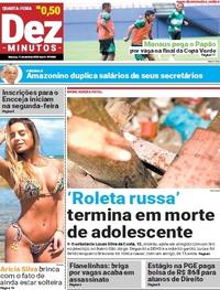 Capa do jornal Dez Minutos 11/04/2018