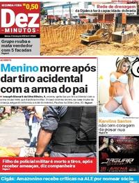 Capa do jornal Dez Minutos 12/03/2018