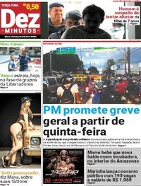 Capa do jornal Dez Minutos 13/03/2018
