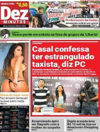 Capa do jornal Dez Minutos 14/03/2018