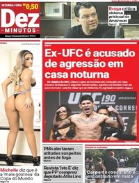 Capa do jornal Dez Minutos 14/05/2018
