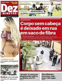 Capa do jornal Dez Minutos 15/02/2018