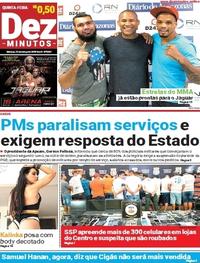 Capa do jornal Dez Minutos 15/03/2018
