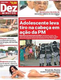 Capa do jornal Dez Minutos 17/04/2018