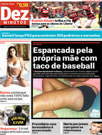 Capa do jornal Dez Minutos 17/05/2018