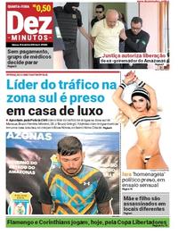Capa do jornal Dez Minutos 18/04/2018