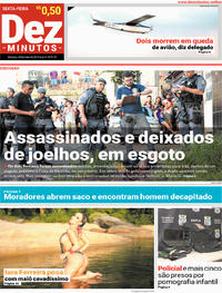 Capa do jornal Dez Minutos 18/05/2018