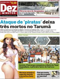 Capa do jornal Dez Minutos 19/02/2018