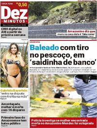 Capa do jornal Dez Minutos 20/02/2018