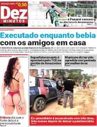 Capa do jornal Dez Minutos 22/01/2018