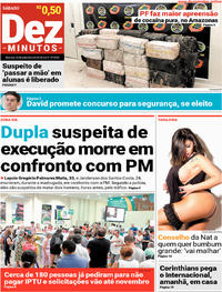 Capa do jornal Dez Minutos 22/09/2018