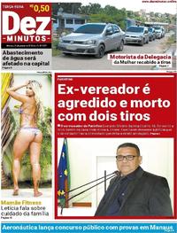 Capa do jornal Dez Minutos 23/01/2018