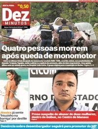 Capa do jornal Dez Minutos 23/02/2018