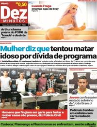 Capa do jornal Dez Minutos 24/02/2018