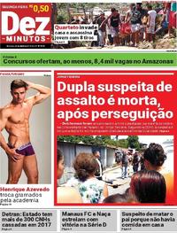 Capa do jornal Dez Minutos 23/04/2018