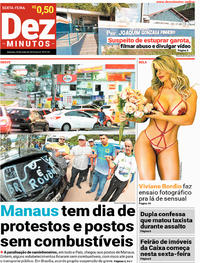 Capa do jornal Dez Minutos 25/05/2018