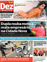 Capa do jornal Dez Minutos 25/07/2018