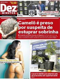 Capa do jornal Dez Minutos 26/01/2018