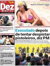 Capa do jornal Dez Minutos 27/02/2018