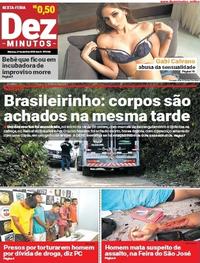 Capa do jornal Dez Minutos 27/04/2018