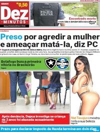 Capa do jornal Dez Minutos 28/04/2018
