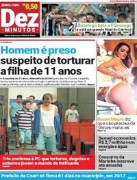 Capa do jornal Dez Minutos 29/03/2018