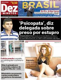 Capa do jornal Dez Minutos 30/01/2018