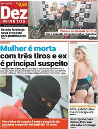 Capa do jornal Dez Minutos 03/05/2019