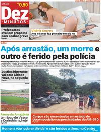 Capa do jornal Dez Minutos 04/05/2019