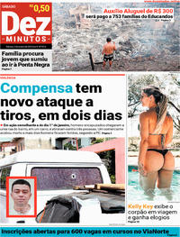 Capa do jornal Dez Minutos 05/01/2019