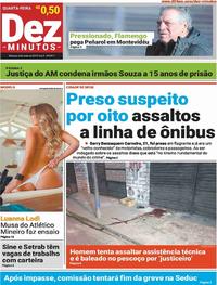 Capa do jornal Dez Minutos 08/05/2019