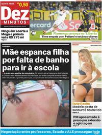 Capa do jornal Dez Minutos 09/05/2019