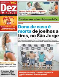 Capa do jornal Dez Minutos 11/02/2019