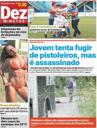 Capa do jornal Dez Minutos 11/03/2019