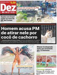 Capa do jornal Dez Minutos 21/01/2019