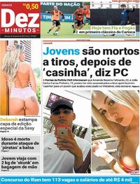 Capa do jornal Dez Minutos 26/01/2019