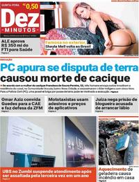 Capa do jornal Dez Minutos 28/02/2019