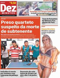 Capa do jornal Dez Minutos 01/06/2019