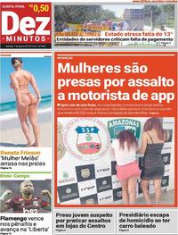 Capa do jornal Dez Minutos 01/08/2019