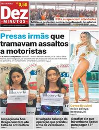 Capa do jornal Dez Minutos 02/08/2019