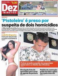 Capa do jornal Dez Minutos 05/06/2019