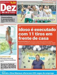 Capa do jornal Dez Minutos 05/08/2019