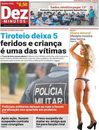 Capa do jornal Dez Minutos 08/08/2019