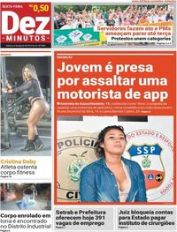 Capa do jornal Dez Minutos 09/08/2019