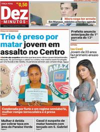 Capa do jornal Dez Minutos 11/06/2019