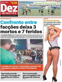 Capa do jornal Dez Minutos 12/07/2019