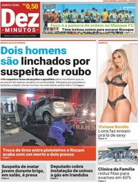 Capa do jornal Dez Minutos 15/08/2019