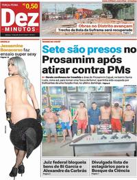 Capa do jornal Dez Minutos 16/07/2019