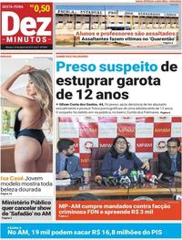 Capa do jornal Dez Minutos 16/08/2019